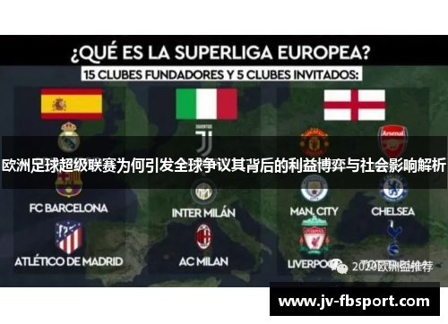 欧洲足球超级联赛为何引发全球争议其背后的利益博弈与社会影响解析