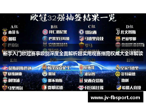 新手入门欧冠赛事级别深度全面解析超实用观赛指南权威大全详解读