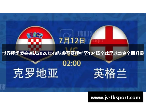 世界杯组委会确认2026年48队参赛赛程扩至104场全球足球盛宴全面升级 世界杯组委会确认2026年48队参赛赛程扩至104场全球足球盛宴全面升级